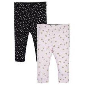 Gerber Baby Girl Organic Active Pants 2 Pair NWT